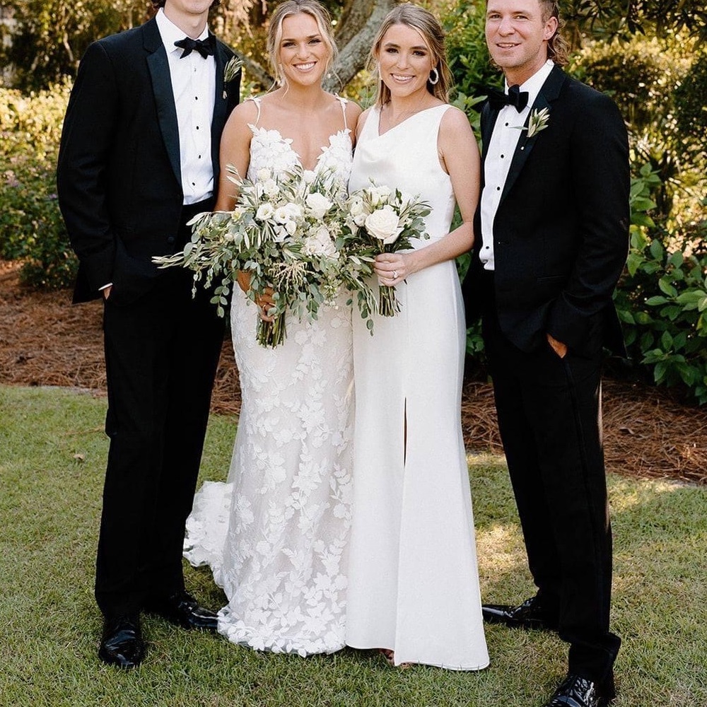Amsale Meryl Dress in Ivory